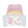 Детско легло Peppa Pig 140x70 см с ламелна основа – Розово легло с Пепа Пиг, замък и еднорог, снимка 2