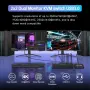 4K@60Hz HDMI KVM превключвател 4*USB 3.0 - 2 монитора и 2 компютъра, EDID емулация, снимка 2