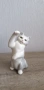 Стара порцеланова фигура на коте, снимка 1