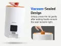 Чисто нова смарт автоматична хранилка Kitplus 9L с вакуумно запечатване и WiFi приложение   , снимка 12