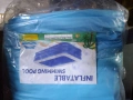 Надуваем градински басейн 170x115x47 см, 425 л, семеен басейн от PVC с 3 въздушни камери , снимка 3