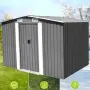 Метална градинска къща за инструменти с вентилация и заключване - 277 × 299 × 192 см, снимка 2