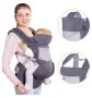 Ергономична раница за бебе Vika Baby®, Тъмно сив, снимка 6