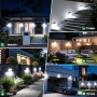 Комплект от 3 Нови Соларни LED лампи със сензор за движение IP65, снимка 5