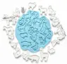 ферма домашни животни малки печат печати отпечатък за фондан тесто украса торта обеци глина, снимка 3