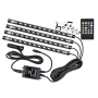 Комплект RGB амбиентно осветление за кола – 4 LED ленти по 22 см, звуков сензор, IP65 10265, снимка 11