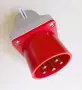 5-полюсен щепсел 3P+N+PE 32A 6h 380V IP44 за открит монтаж, снимка 1