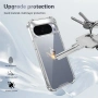 Google Pixel 10 Pro XL Калъф - TPU+PC, Анти-жълтеене, Въздушни възглавници, Прозрачен, снимка 7
