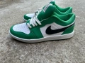 Nike Air Jordan 1 Low в цвят "Pine Green" (зелено/бяло/черно)., снимка 1