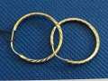 Златни дамски обеци 1.4гр-14к, снимка 2
