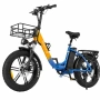 Ridstar MN-20 Сгъваем Електрически Велосипед 1000W 48V 15Ah Fat Tire, снимка 1