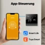 Beok WiFi Смарт термостат за подово отопление  , програмируем LCD Контрол Съвместим с Tuya – Черен, снимка 2