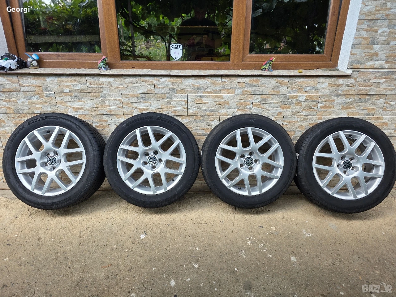 Продавам ОРИГИНАЛНИ джанти BBS Montreal 2 16 цола 5x100+Гуми 6,5J ET42 централен отвор 57,1, снимка 1