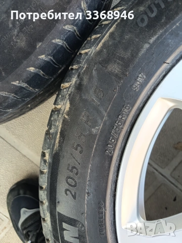 Джанти Оригинални Audi 16" 5x112 с гуми 205/55/16 Michelin , снимка 6 - Гуми и джанти - 55040486