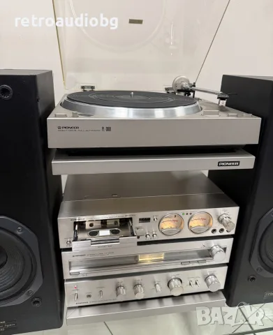 🔈ТОП ретро аудио сет PIONEER - усилвател, тунер, дек, грамофон, рак + колони🔈, снимка 5 - Аудиосистеми - 55698487