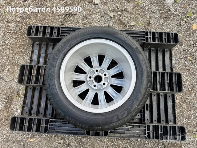 ЧИСТО НОВА Резервна гума+Алуминиева джанта BORBET 16цола 5x112 заVw,Audi,Skoda,Seat, снимка 6 - Гуми и джанти - 54772949