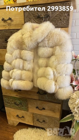 Палто лисица*100% естествена кожа