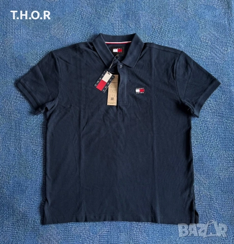 Tommy Hilfiger TOMMY JEANS Polo Shirt ОРИГИНАЛНИ мъжки поло тениски - M/L, снимка 7 - Тениски - 54982127