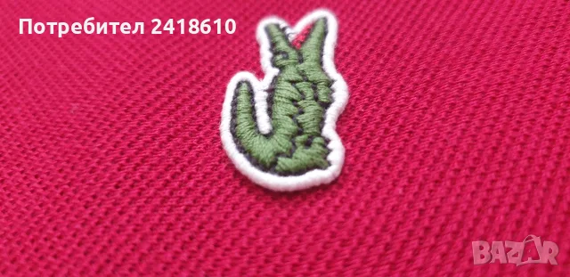 Lacoste Classic Fit  Pique Cotton Mens Size 4 - M  ОРИГИНАЛ! Мъжка Тениска!, снимка 4 - Тениски - 55295575