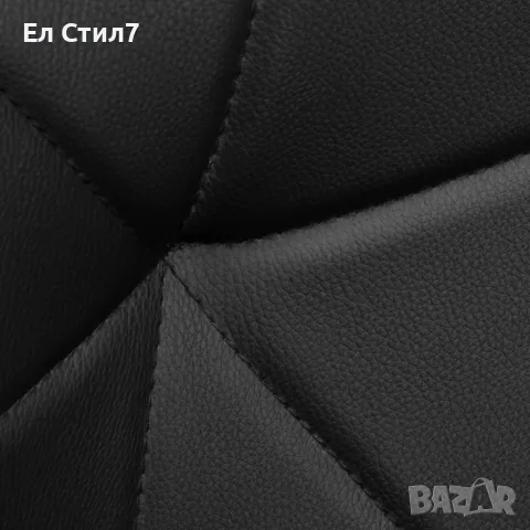 Елегантен въртящ се офис стол от еко кожа, регулируем, до 120 кг, снимка 7 - Столове - 54812507