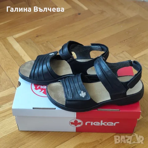Дамски сандали Rieker от естествена кожа, размер 36, снимка 2 - Сандали - 55473396