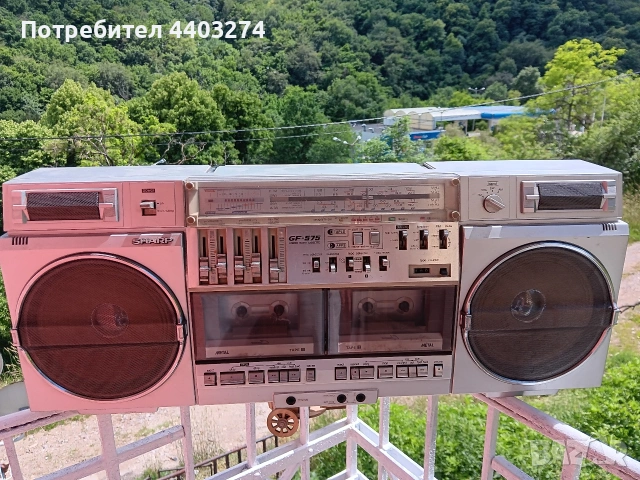 радио касетофон sharp GF-575, снимка 15 - Радиокасетофони, транзистори - 54910034