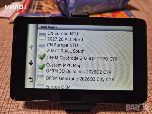 Навигация Гармин, GARMIN nuvi 3590 LMТ, + карта OFRM Geotrade 2026Q2, снимка 4 - Garmin - 53476133