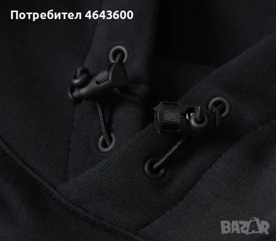 Мъжки суитшърт NIKE Tech Fleece pullover hoodie черен XXL, снимка 4 - Суичъри - 55691721
