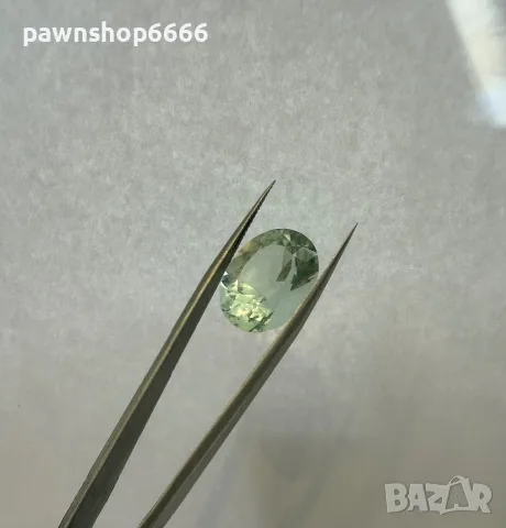 Естествен зелен берил 13.30 ct – голям фасетиран скъпоценен камък, снимка 13 - Други - 55393615