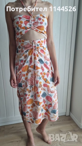 Плажна рокля Bershka, XS, снимка 8 - Рокли - 54900552