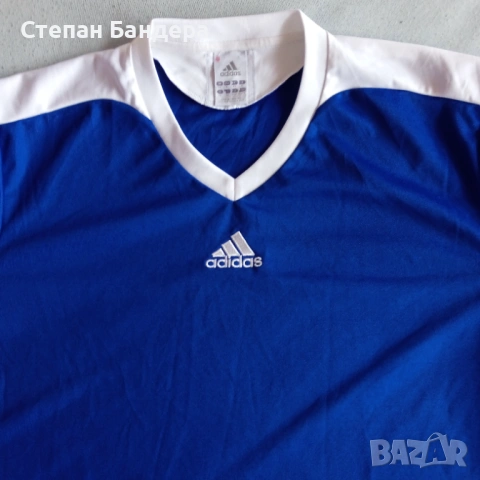 НОВА 10/10 XL ADIDAS Climalite QR-код оригинална тениска фланелка Адидас T-Shirt Training Jersey, снимка 2 - Спортни дрехи, екипи - 54628934