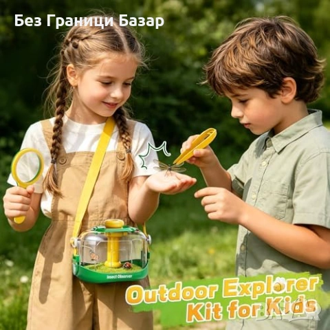 Нова играчка Образователен комплект за изследване на природа за деца с фенерче бинокъл и лупа, снимка 2 - Образователни игри - 54636718