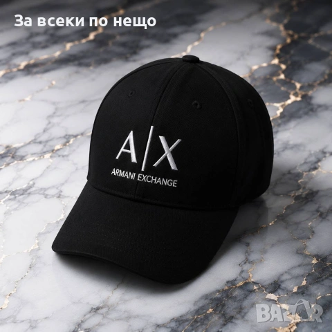 Armani Exchange Черна Шапка С Козирка Код V10