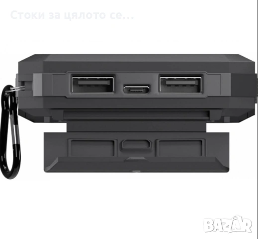 Goobay Outdoor power bank/външна батерия соларна с фенерче, 8000 mAh, снимка 2 - Външни батерии - 54172833