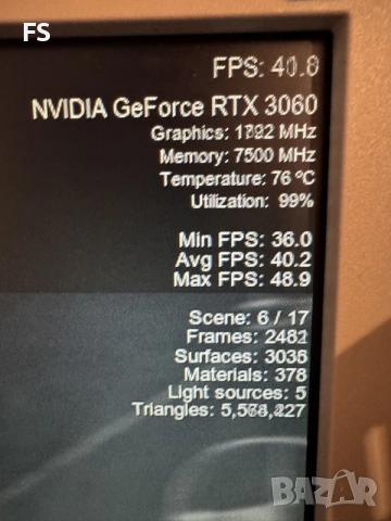 Nvidia Gigabyte RTX 3060 12 Gb GDDR6, снимка 12 - Видеокарти - 55535784