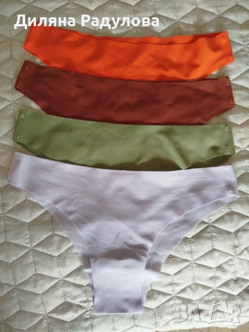 4 бр. дамски безшевни бикини - размер S