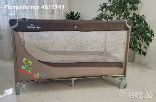 Сгъваема бебешка кошара Baby Design, снимка 5 - Кошарки - 54517754