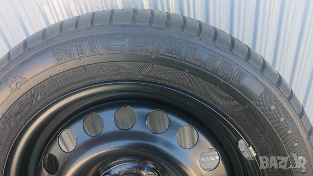 Оригинална резервна джанта 15"с гума 195/60 /15 за Opel Astra G. 6JX15H2, 4x100,ET49, Ц. О. 56,6мм., снимка 5 - Гуми и джанти - 54313896