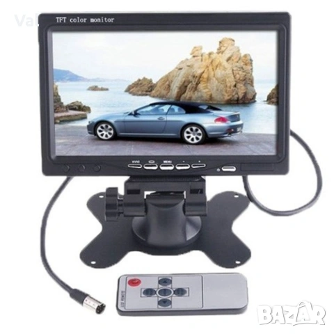 Монитор за кола със 7 инча LCD дисплей, HD 800 x 480 p и 2 AV изхода PK LCD2, снимка 7 - Аксесоари и консумативи - 53968546