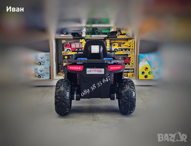 ТОП ЦЕНА!НОВО!Детско акумулаторно ATV/бъги Cool Nel BLUE с 12V батерия,EVA гуми,4x4,кожена седалка, снимка 4 - Детски велосипеди, триколки и коли - 54641660