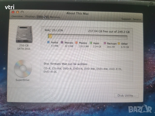 Apple MacBook A1342, снимка 8 - Лаптопи за работа - 54334121