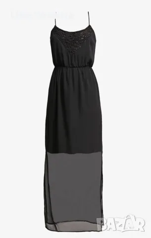Дълга черна рокля Vero moda размер S , снимка 4 - Рокли - 55509196