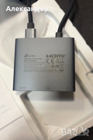 TP-Link UH3020C USB Type-C 3-in-1 Hub, снимка 4 - Мрежови адаптери - 53974300