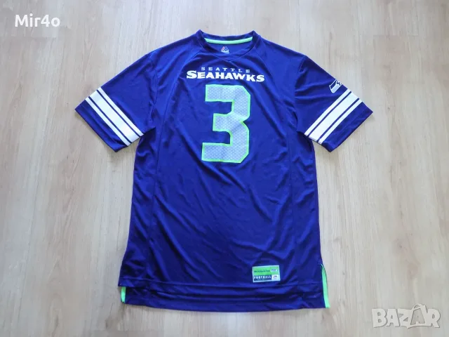 бейзболна риза texas rangers/Seattle Seahawks Russell Wilson NFL блуза тениска мъжка оригинал L, снимка 9 - Спортни дрехи, екипи - 47048089