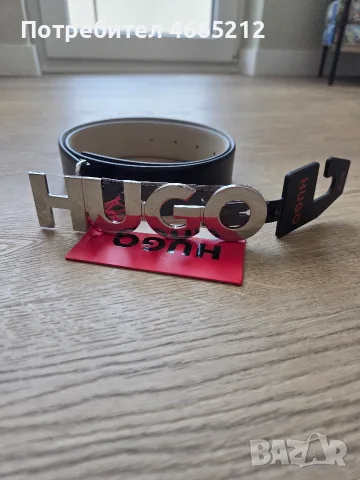 Кожен колан HUGO, снимка 6 - Колани - 55601229