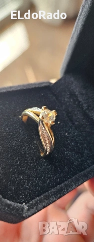 златен дамски пръстен 14 карата, снимка 2 - Пръстени - 54179107