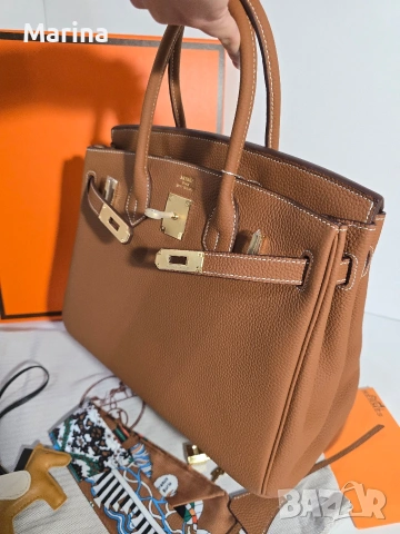 Налична чанта Hermes Birkin 30, снимка 13 - Чанти - 54341174