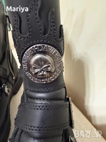 Мотористки американски боти Harley Davidson, снимка 6 - Мъжки боти - 55599315