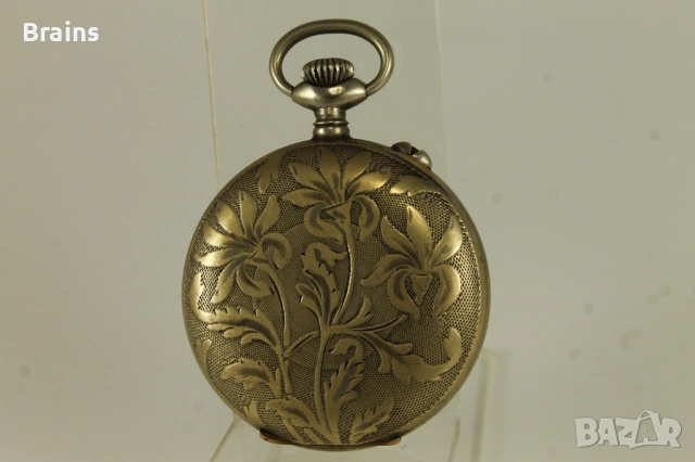 1900's REGULATEUR Френски Джобен Цилиндър Декориран , снимка 6 - Антикварни и старинни предмети - 54853442