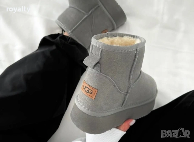 UGG Нови Сиви Дамски Боти с Кутия ЮДжиДжи , снимка 2 - Дамски боти - 54397389